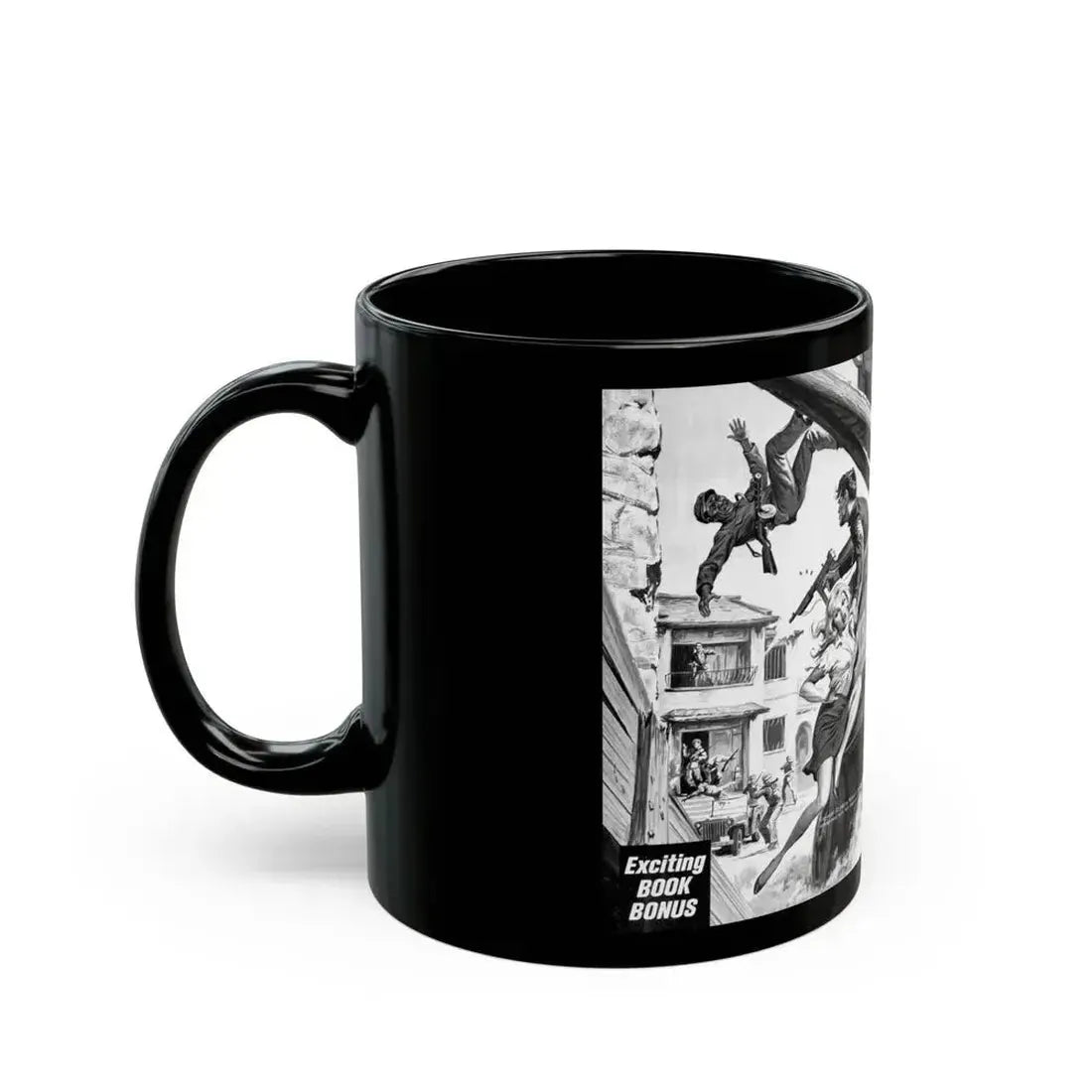 Bamboo Curtain Blonde, For Men Only, February 1966 - Black Coffee Mug - Go Mug Yourself