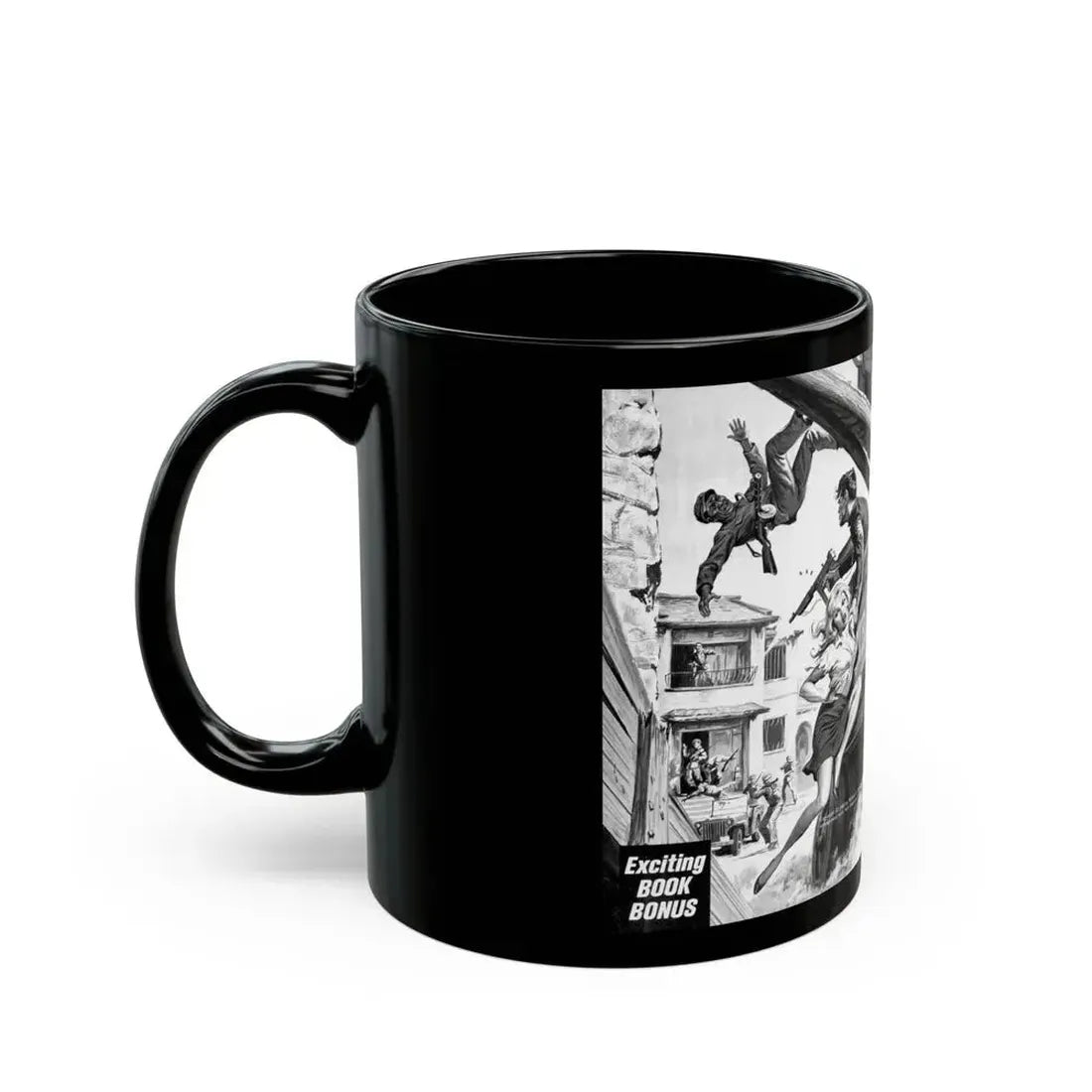 Bamboo Curtain Blonde, For Men Only, February 1966 - Black Coffee Mug - Go Mug Yourself