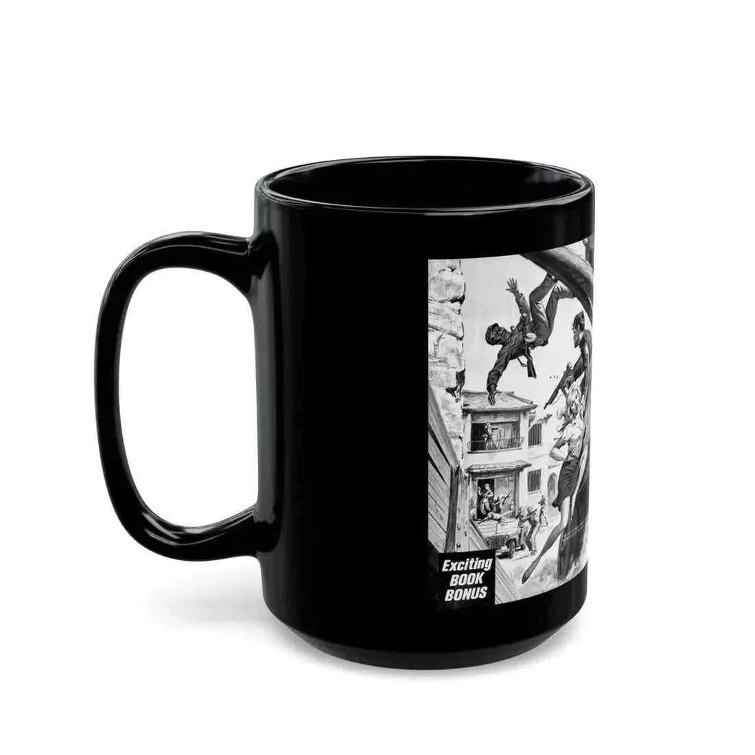 Bamboo Curtain Blonde, For Men Only, February 1966 - Black Coffee Mug - Go Mug Yourself