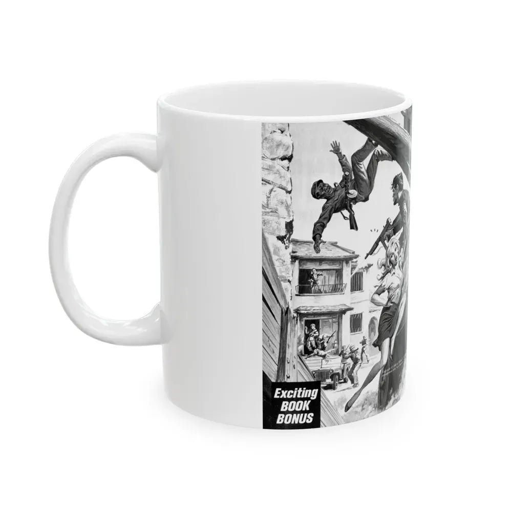 Bamboo Curtain Blonde, For Men Only, February 1966 - White Coffee Mug - Go Mug Yourself
