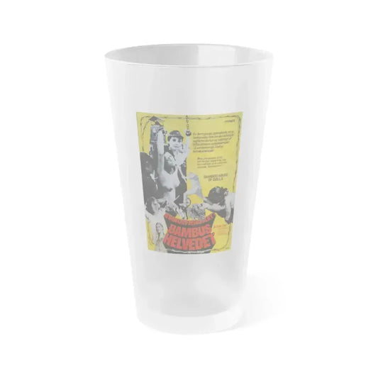 BAMBOO HOUSE OF DOLLS (DANISH) 1973 Movie Poster - Frosted Pint Glass 16oz 16oz Frosted - Go Mug Yourself