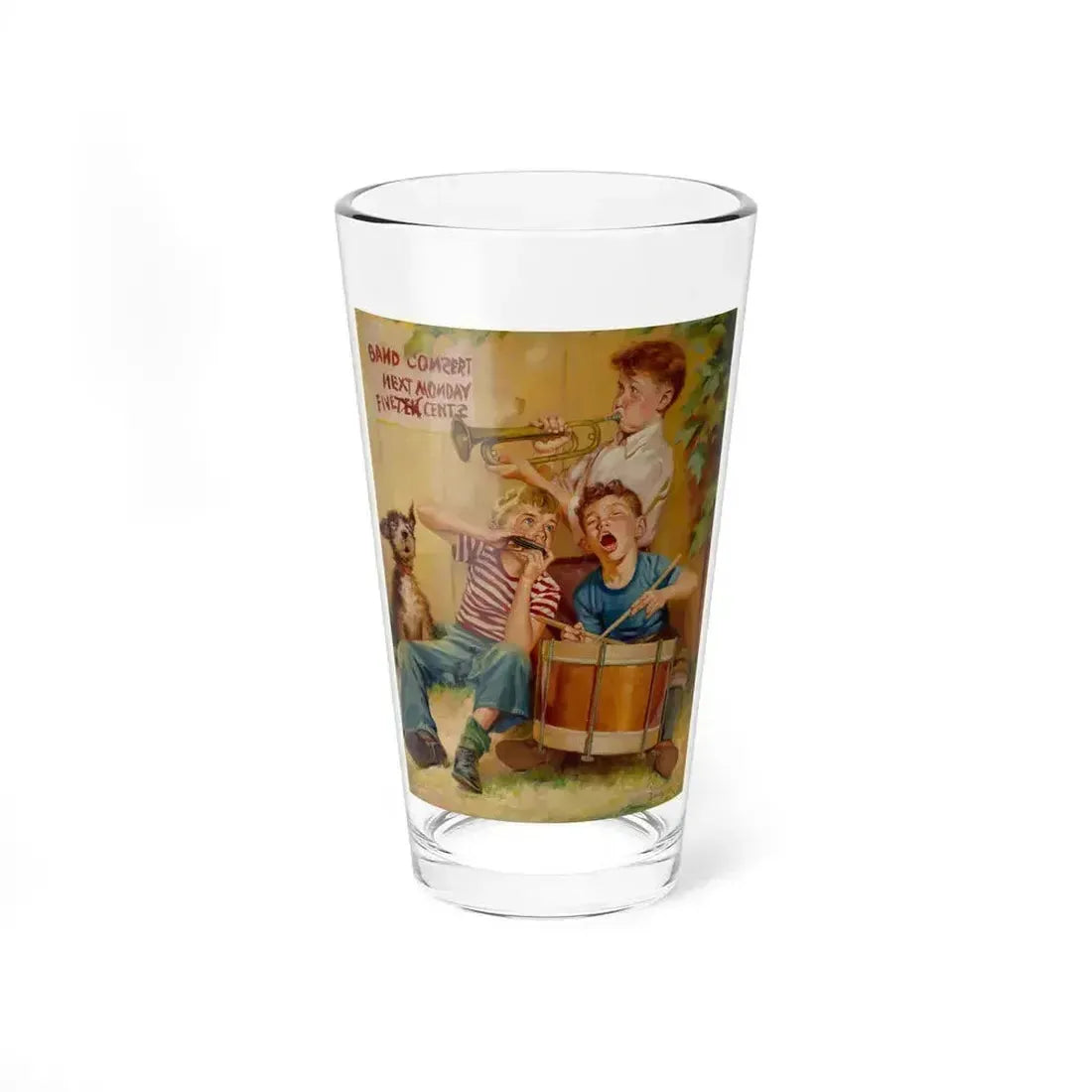 Band Concert, Sunday Supplement to the Toronto Star Weekly cover, June 29, 1946 (Magazine Illustration) Pint Glass 16oz 16oz - Go Mug Yourself