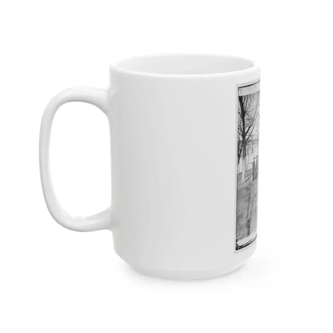 Band Group Seated Behind Their Instruments(2) (U.S. Civil War) White Coffee Mug - Go Mug Yourself