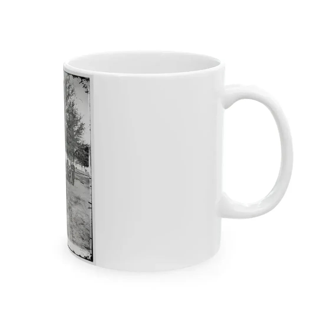 Band Group Seated Behind Their Instruments(2) (U.S. Civil War) White Coffee Mug - Go Mug Yourself