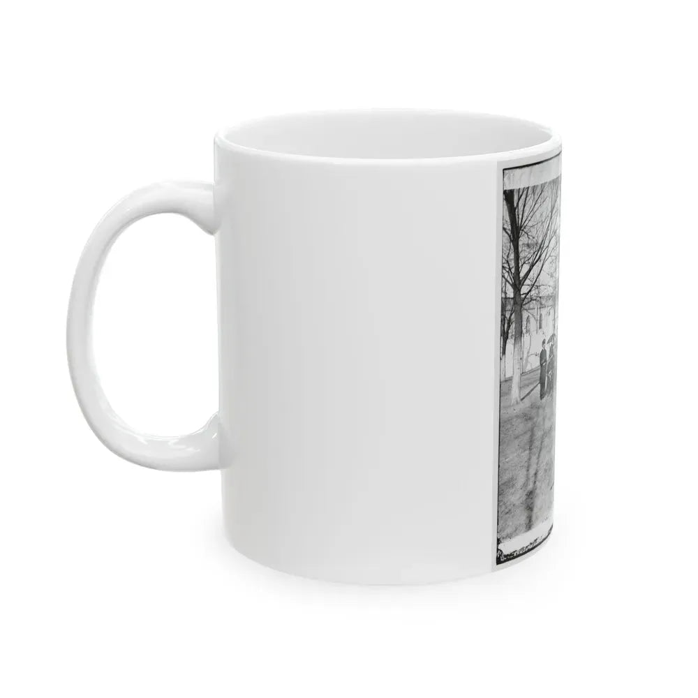 Band Group Seated Behind Their Instruments(2) (U.S. Civil War) White Coffee Mug - Go Mug Yourself