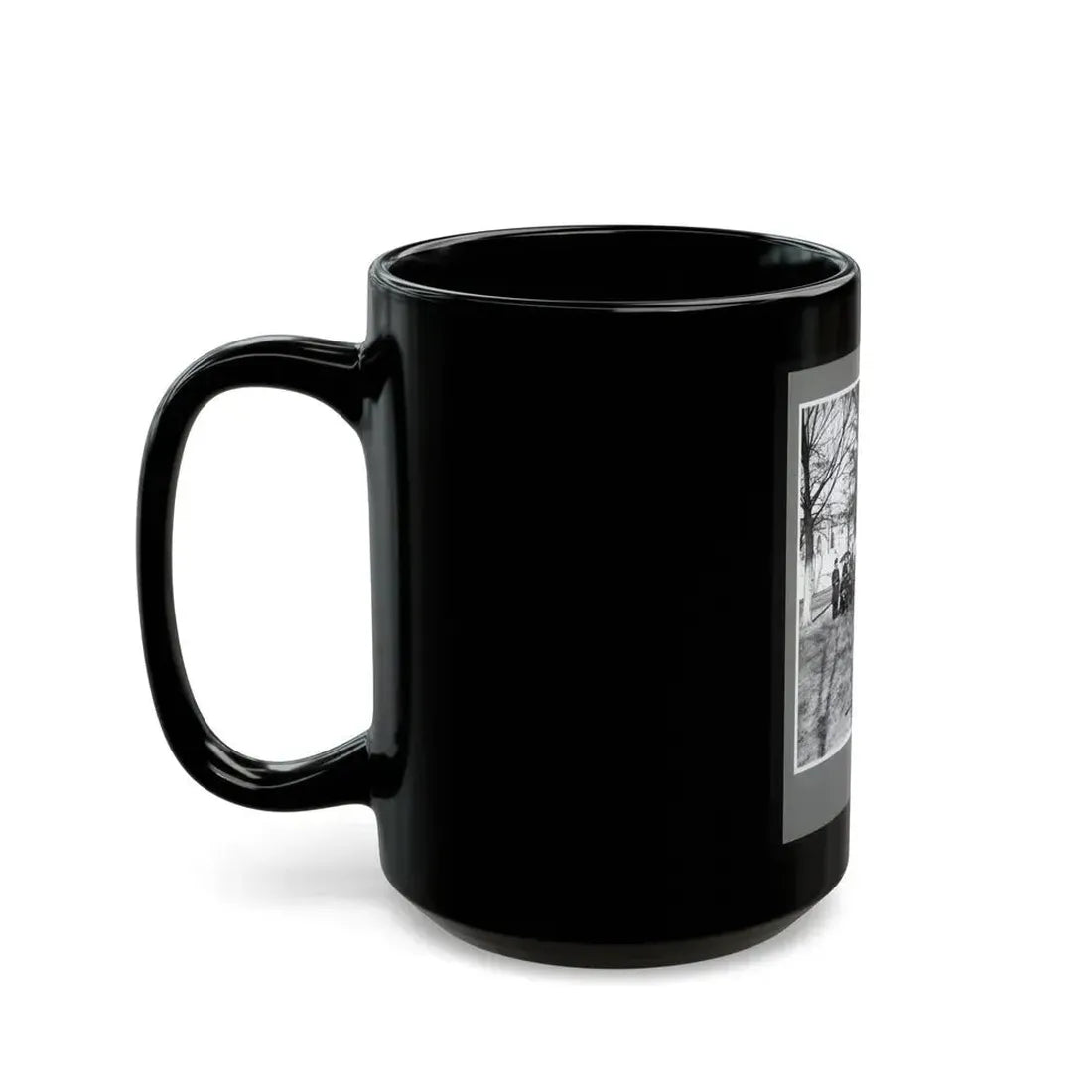 Band Group Seated Behind Their Instruments (U.S. Civil War) Black Coffee Mug - Go Mug Yourself