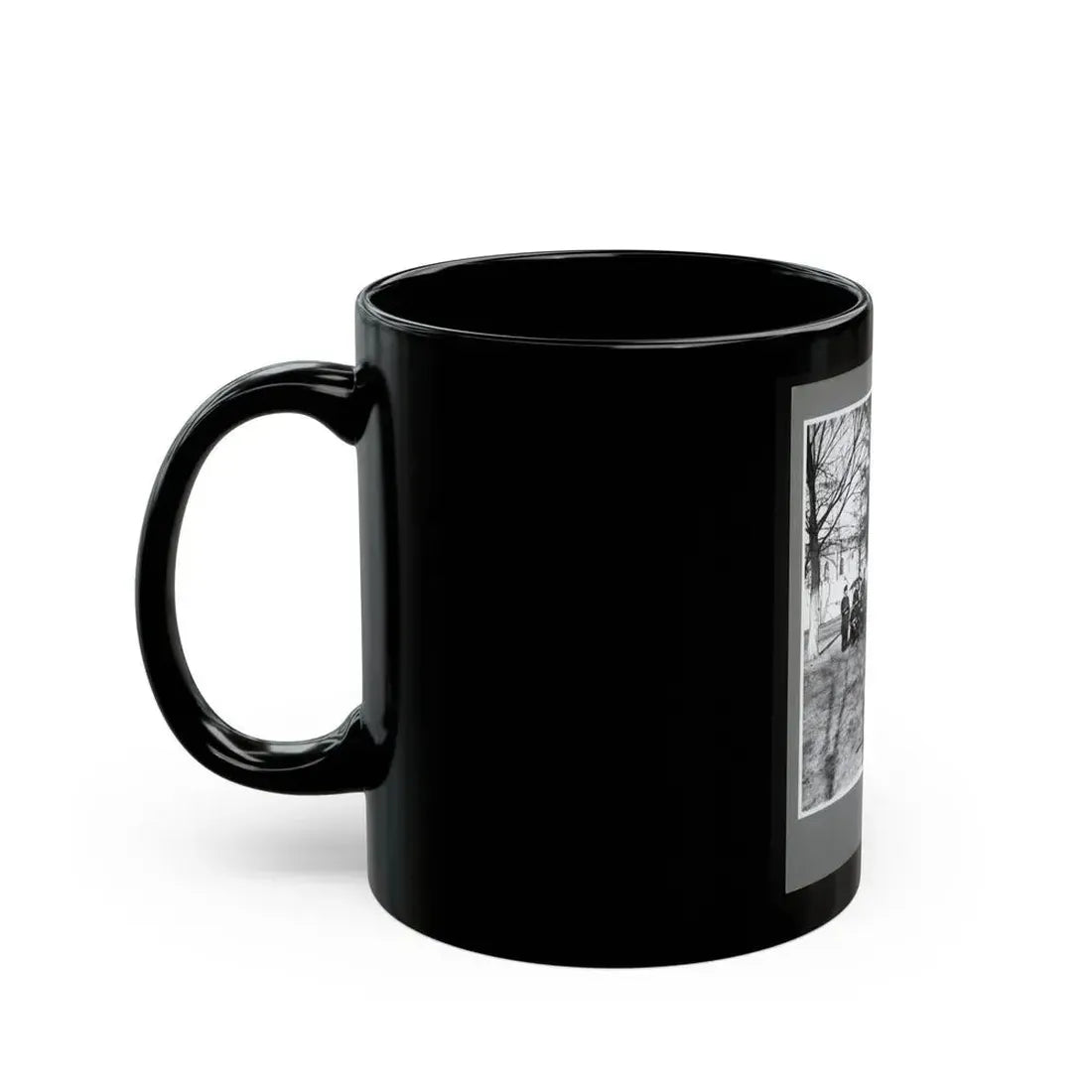 Band Group Seated Behind Their Instruments (U.S. Civil War) Black Coffee Mug - Go Mug Yourself