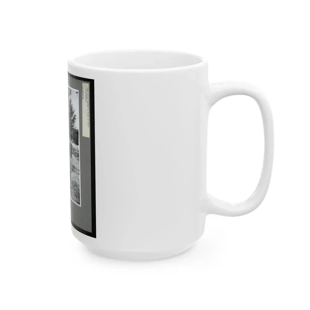 Band Group Seated Behind Their Instruments (U.S. Civil War) White Coffee Mug - Go Mug Yourself