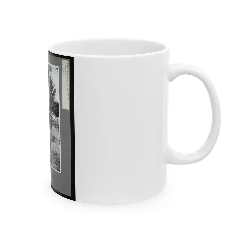 Band Group Seated Behind Their Instruments (U.S. Civil War) White Coffee Mug - Go Mug Yourself