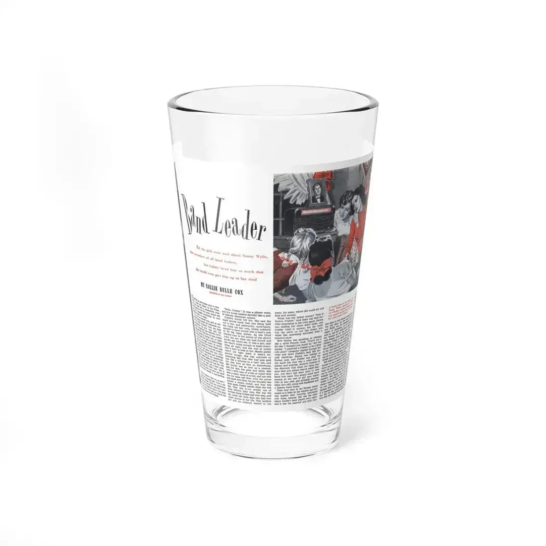 Band Leader, Cosmopolitan, January 1944 (Magazine Illustration) Pint Glass 16oz 16oz - Go Mug Yourself