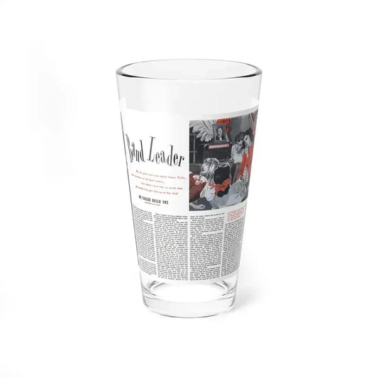 Band Leader, Cosmopolitan, January 1944 (Magazine Illustration) Pint Glass 16oz 16oz - Go Mug Yourself