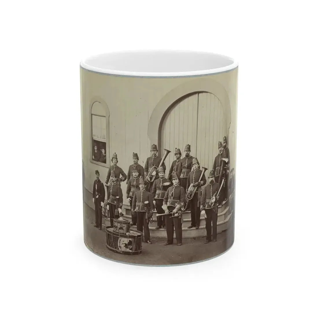 Band Of 10th Veteran Reserve Corps, Washington, D.C., April, 1865 (U.S. Civil War) White Coffee Mug 11oz - Go Mug Yourself