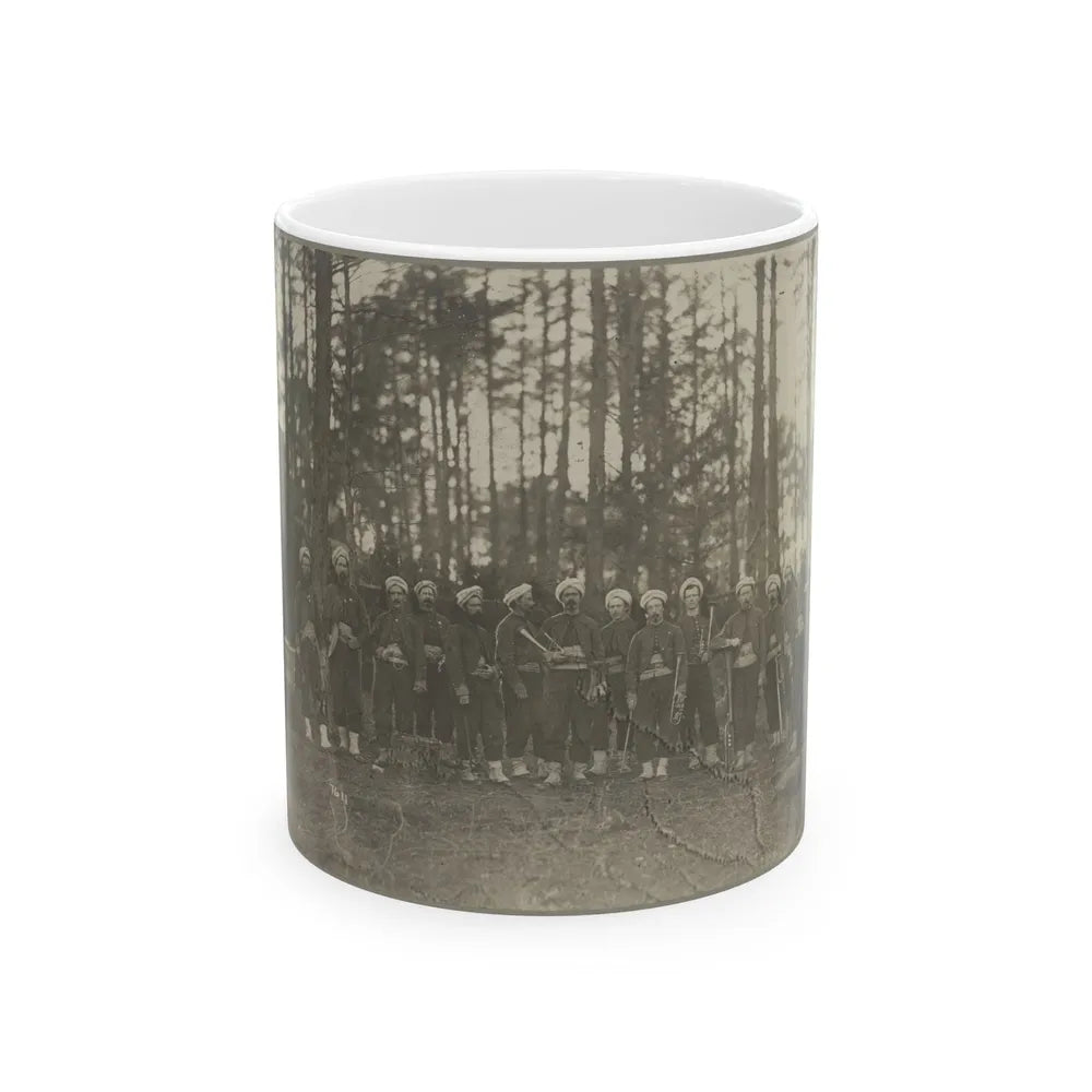 Band Of 114th Pa. Infantry, Brandy Station, Va., Apr. 1864 (U.S. Civil War) White Coffee Mug-11oz-Go Mug Yourself
