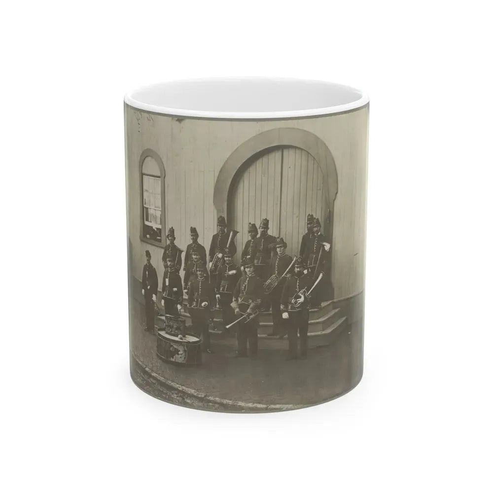 Band Of 9th & 10th Veterans Reserve Corps, Wash. D.C. Apr. 1865 (U.S. Civil War) White Coffee Mug 11oz - Go Mug Yourself