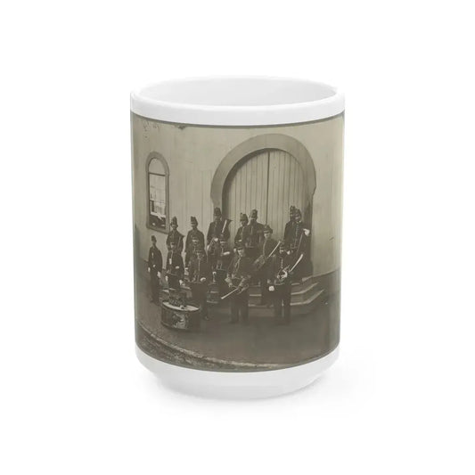 Band Of 9th & 10th Veterans Reserve Corps, Wash. D.C. Apr. 1865 (U.S. Civil War) White Coffee Mug 15oz - Go Mug Yourself