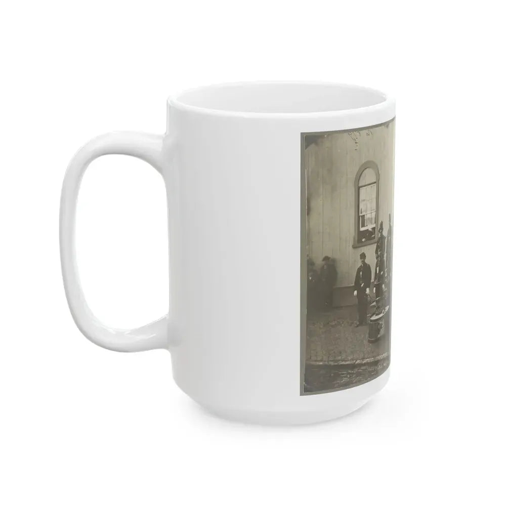 Band Of 9th & 10th Veterans Reserve Corps, Wash. D.C. Apr. 1865 (U.S. Civil War) White Coffee Mug - Go Mug Yourself