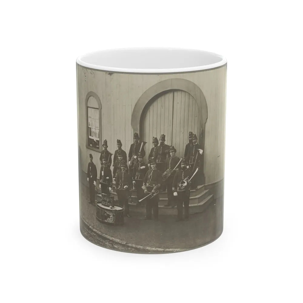 Band Of 9th & 10th Veterans Reserve Corps, Wash. D.C. Apr. 1865 (U.S. Civil War) White Coffee Mug-11oz-Go Mug Yourself