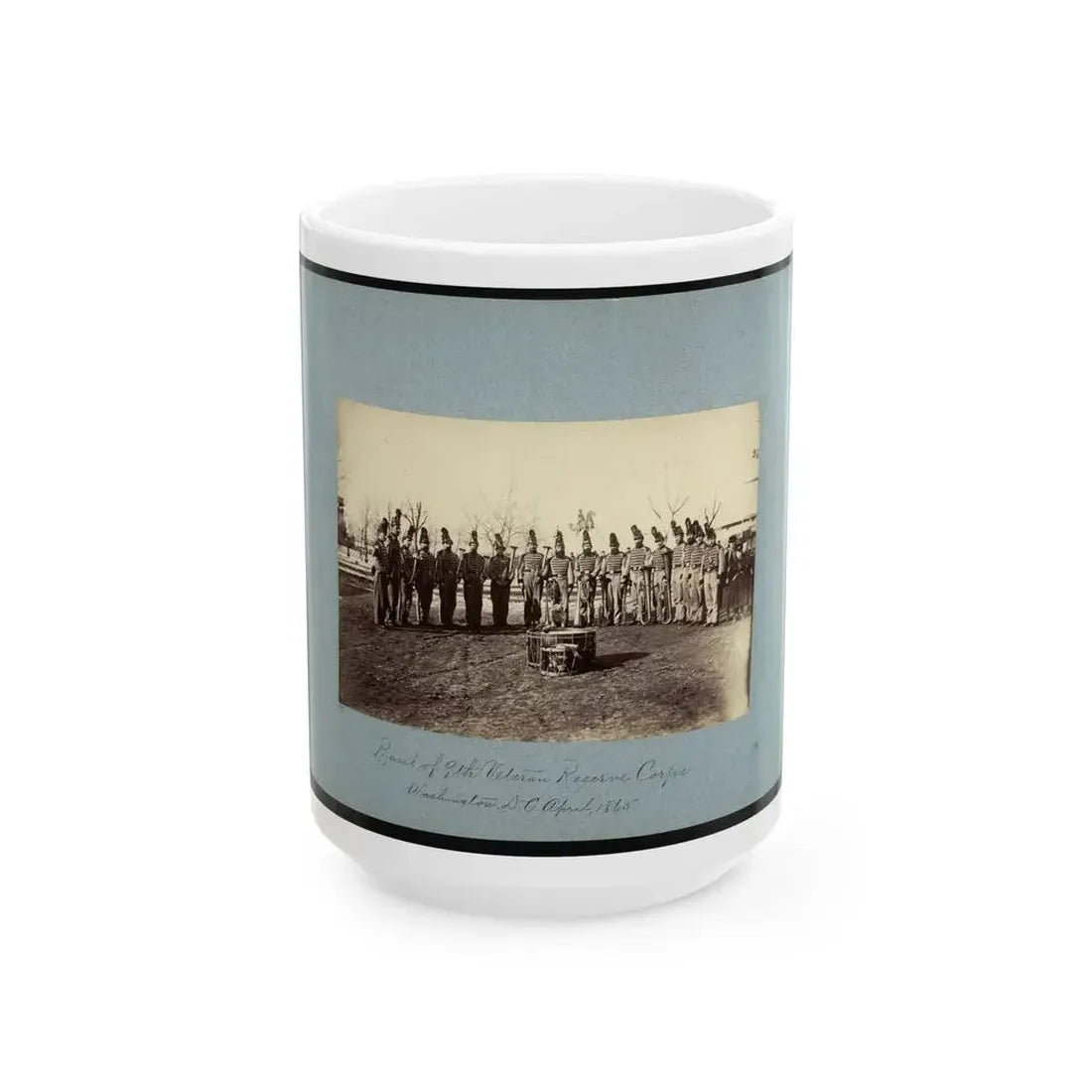 Band Of 9th Veteran Reserve Corps, Washington, D.C., April, 1865 (U.S. Civil War) White Coffee Mug 15oz - Go Mug Yourself