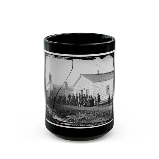 Band Quarters Of 9th Or 10th Veteran Reserve Corp. Wash. D.C., April 1865. (U.S. Civil War) Black Coffee Mug 15oz - Go Mug Yourself