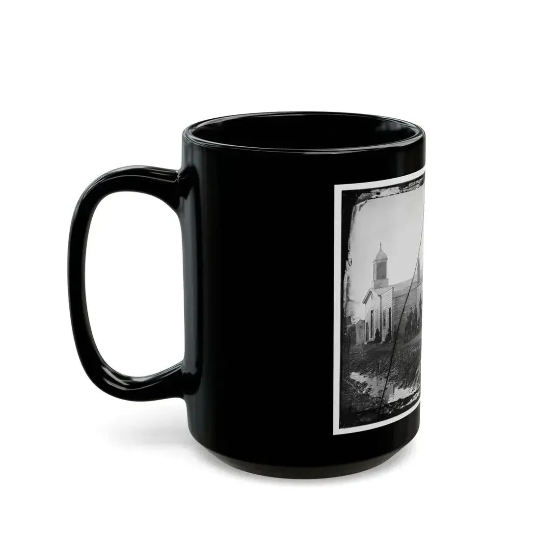 Band Quarters Of 9th Or 10th Veteran Reserve Corp. Wash. D.C., April 1865. (U.S. Civil War) Black Coffee Mug - Go Mug Yourself