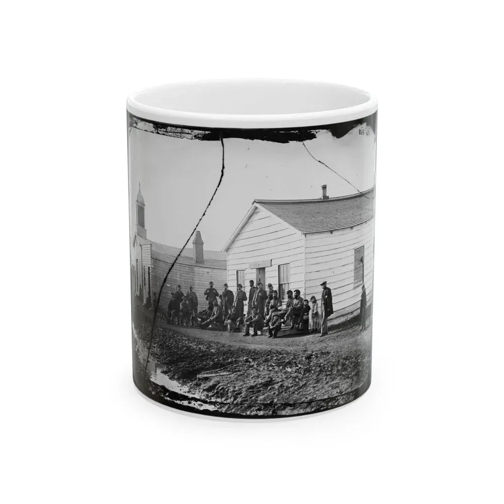 Band Quarters Of 9th Or 10th Veteran Reserve Corp. Wash. D.C., April 1865. (U.S. Civil War) White Coffee Mug 11oz - Go Mug Yourself