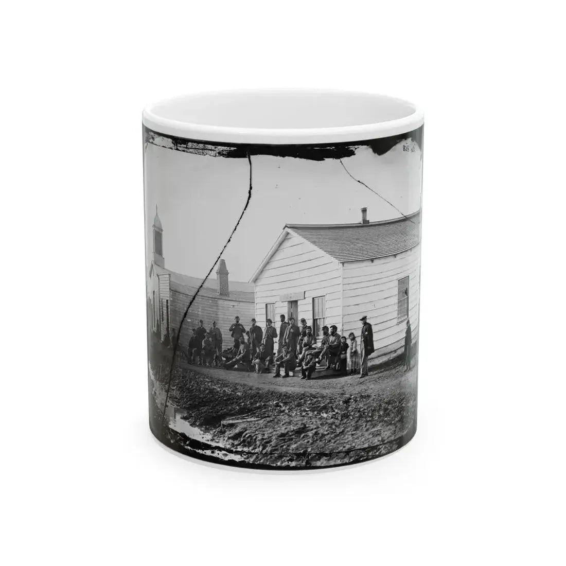 Band Quarters Of 9th Or 10th Veteran Reserve Corp. Wash. D.C., April 1865. (U.S. Civil War) White Coffee Mug 11oz - Go Mug Yourself