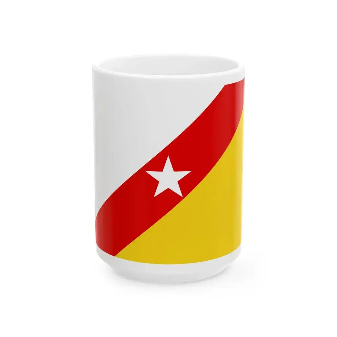Bandeira da FNLA (Angola) White Coffee Mug 15oz - Go Mug Yourself