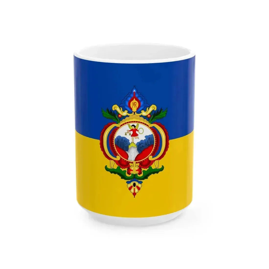 Bandera AMDC (Honduras) White Coffee Mug 15oz - Go Mug Yourself