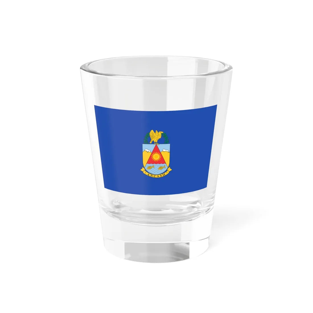 Bandera Ancash (Peru) Shot Glass 1.5oz 1.5oz - Go Mug Yourself