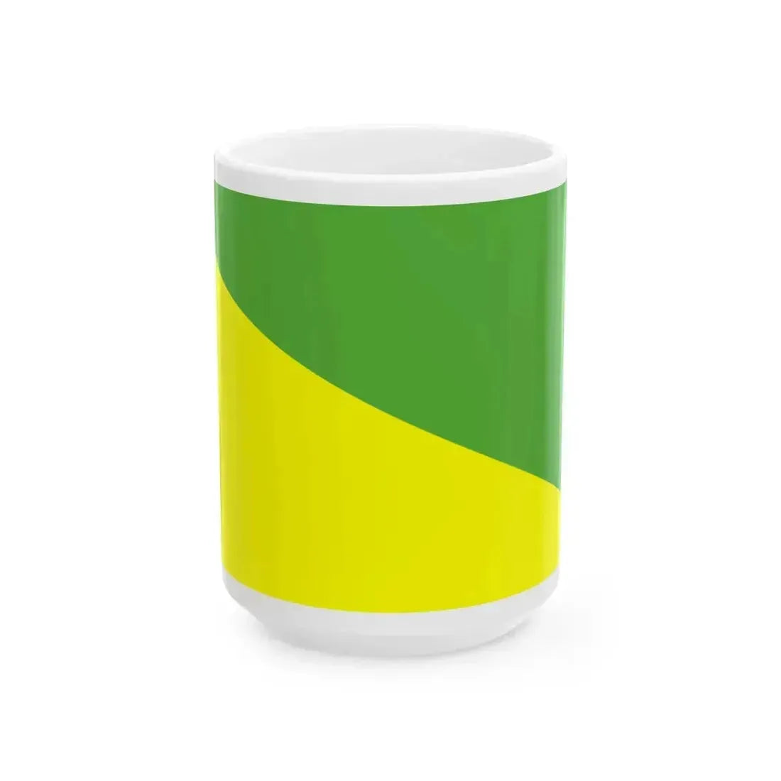 Bandera Canton Gualaquiza (Ecuador) White Coffee Mug 15oz - Go Mug Yourself