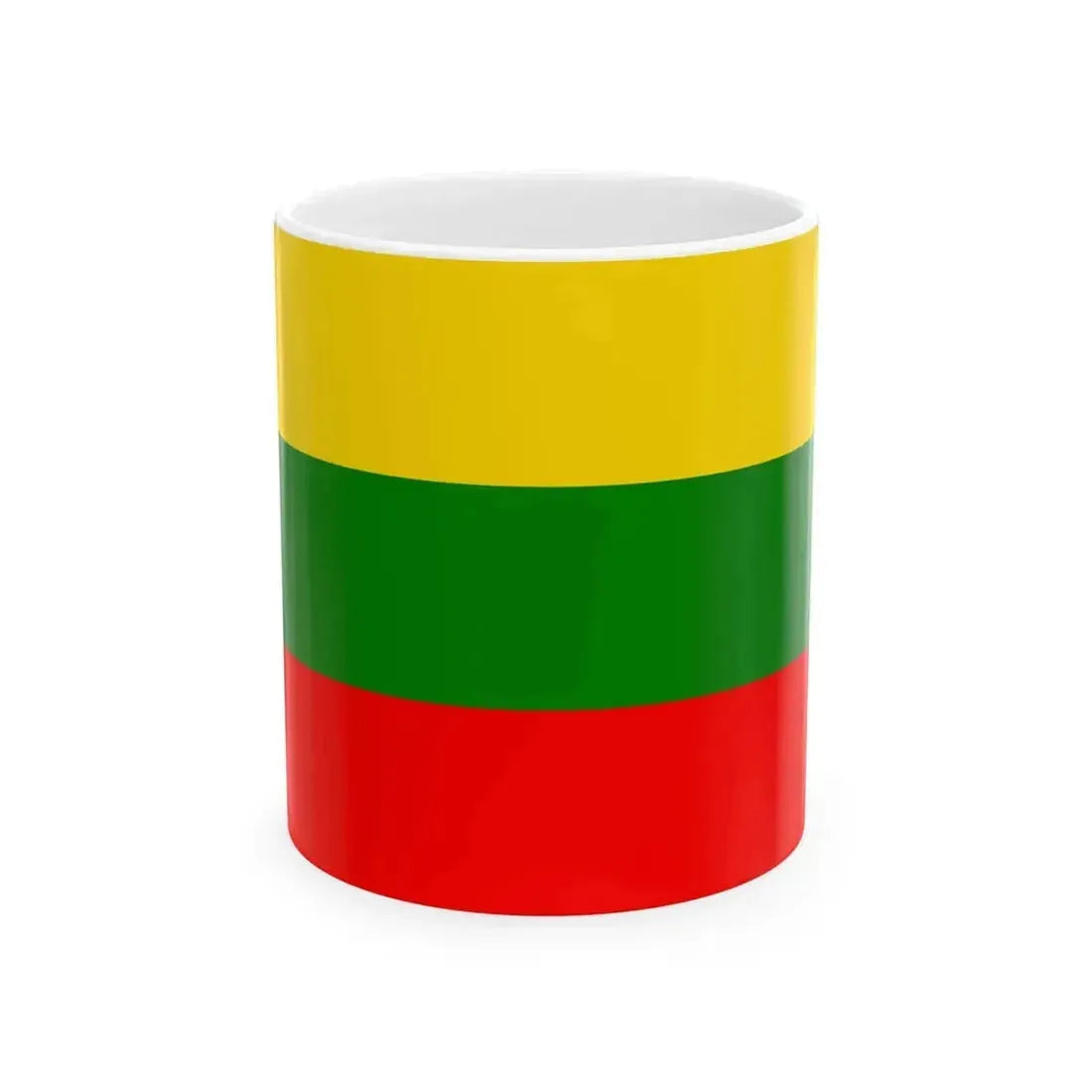 Bandera Canton Pucara (Ecuador) White Coffee Mug 11oz - Go Mug Yourself