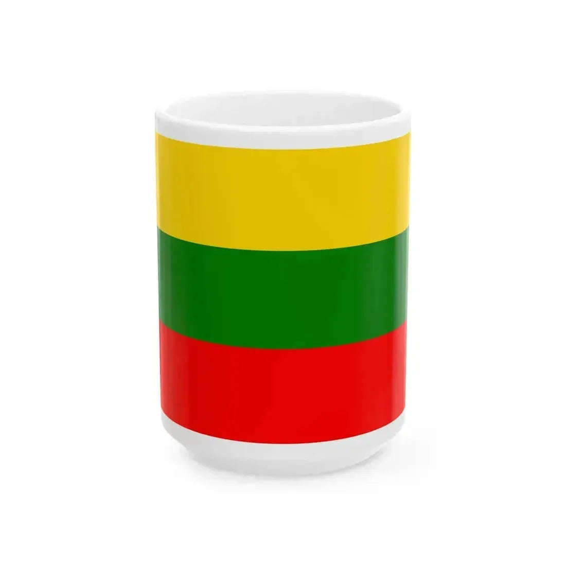 Bandera Canton Pucara (Ecuador) White Coffee Mug 15oz - Go Mug Yourself