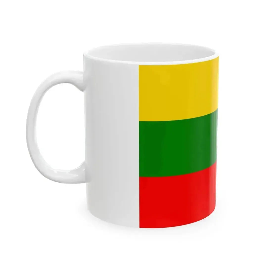 Bandera Canton Pucara (Ecuador) White Coffee Mug - Go Mug Yourself