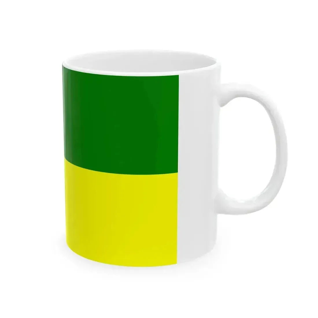 Bandera Canton San Fernando (Ecuador) White Coffee Mug - Go Mug Yourself
