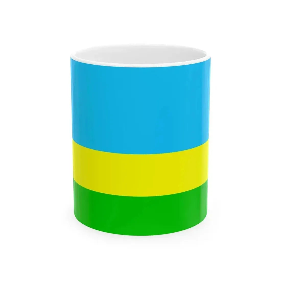 Bandera Canton San Lorenzo Ecuador (Ecuador) White Coffee Mug 11oz - Go Mug Yourself