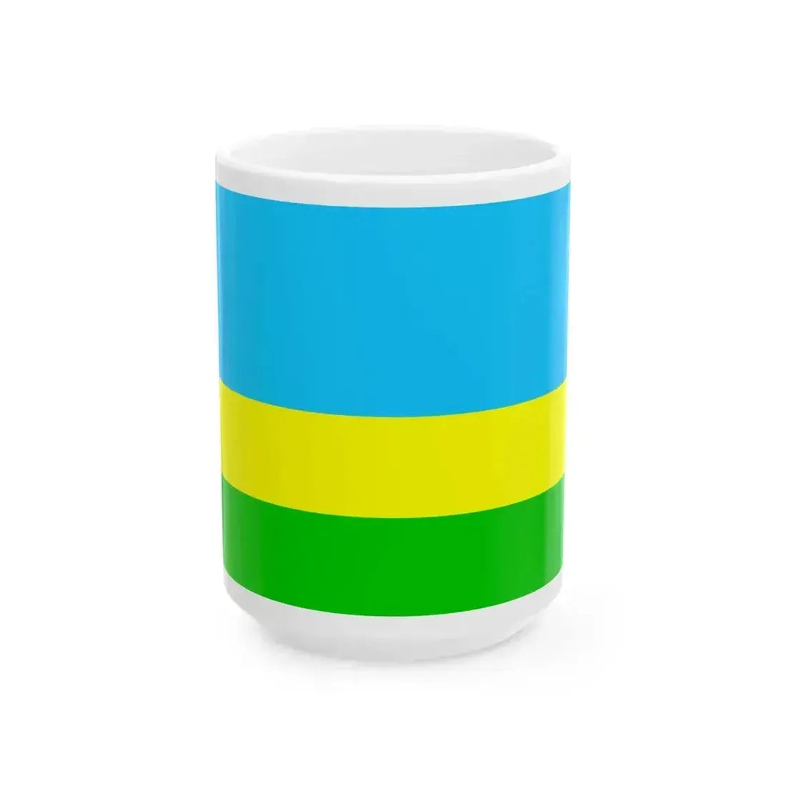 Bandera Canton San Lorenzo Ecuador (Ecuador) White Coffee Mug 15oz - Go Mug Yourself