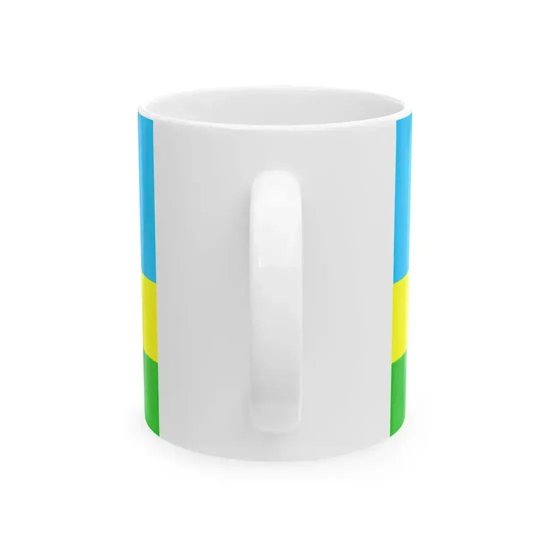 Bandera Canton San Lorenzo Ecuador (Ecuador) White Coffee Mug - Go Mug Yourself
