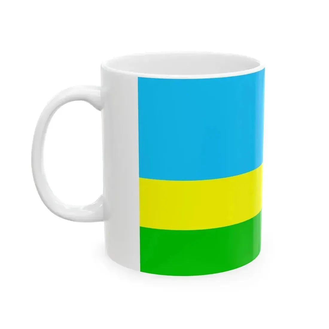 Bandera Canton San Lorenzo Ecuador (Ecuador) White Coffee Mug - Go Mug Yourself