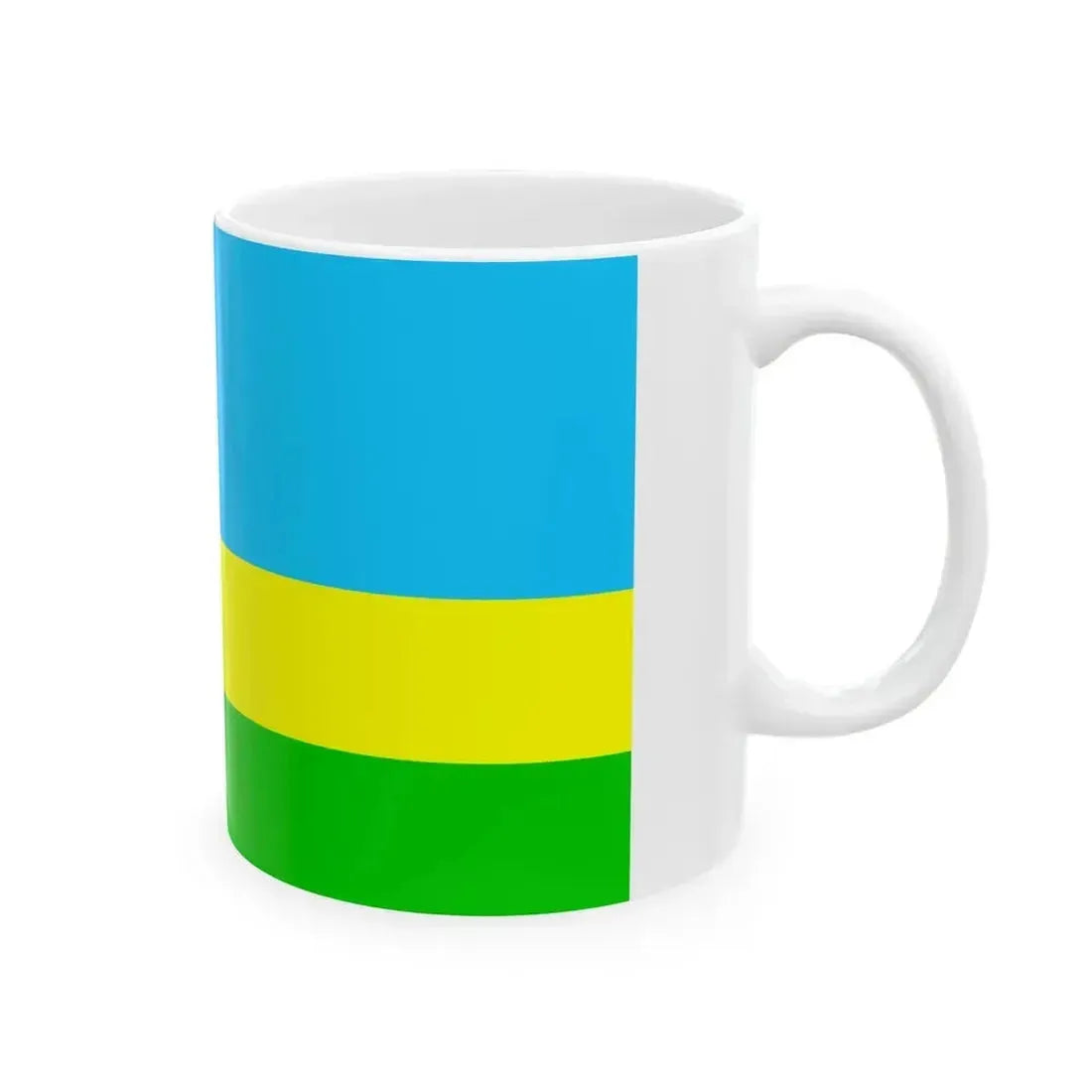 Bandera Canton San Lorenzo Ecuador (Ecuador) White Coffee Mug - Go Mug Yourself