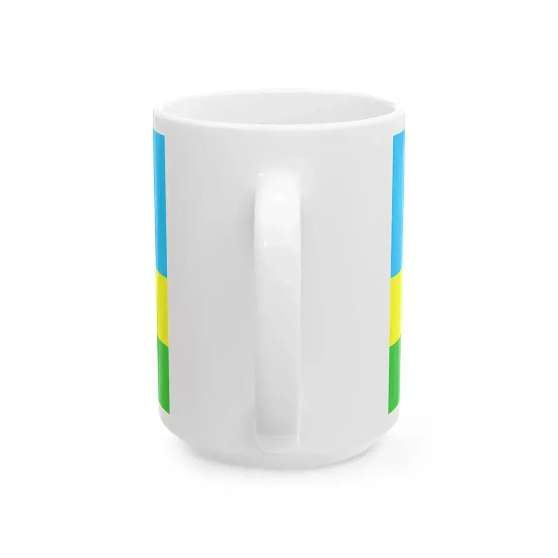 Bandera Canton San Lorenzo Ecuador (Ecuador) White Coffee Mug - Go Mug Yourself