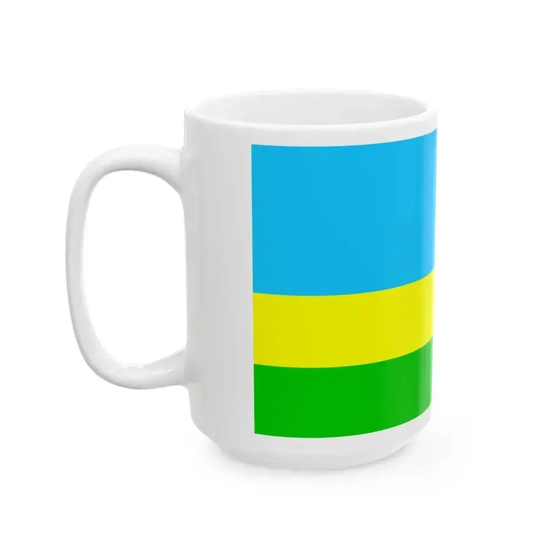 Bandera Canton San Lorenzo Ecuador (Ecuador) White Coffee Mug - Go Mug Yourself