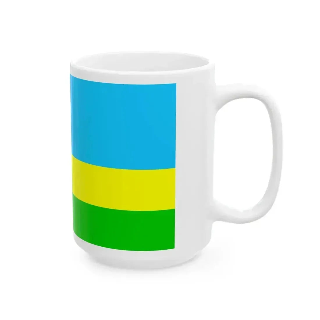 Bandera Canton San Lorenzo Ecuador (Ecuador) White Coffee Mug - Go Mug Yourself