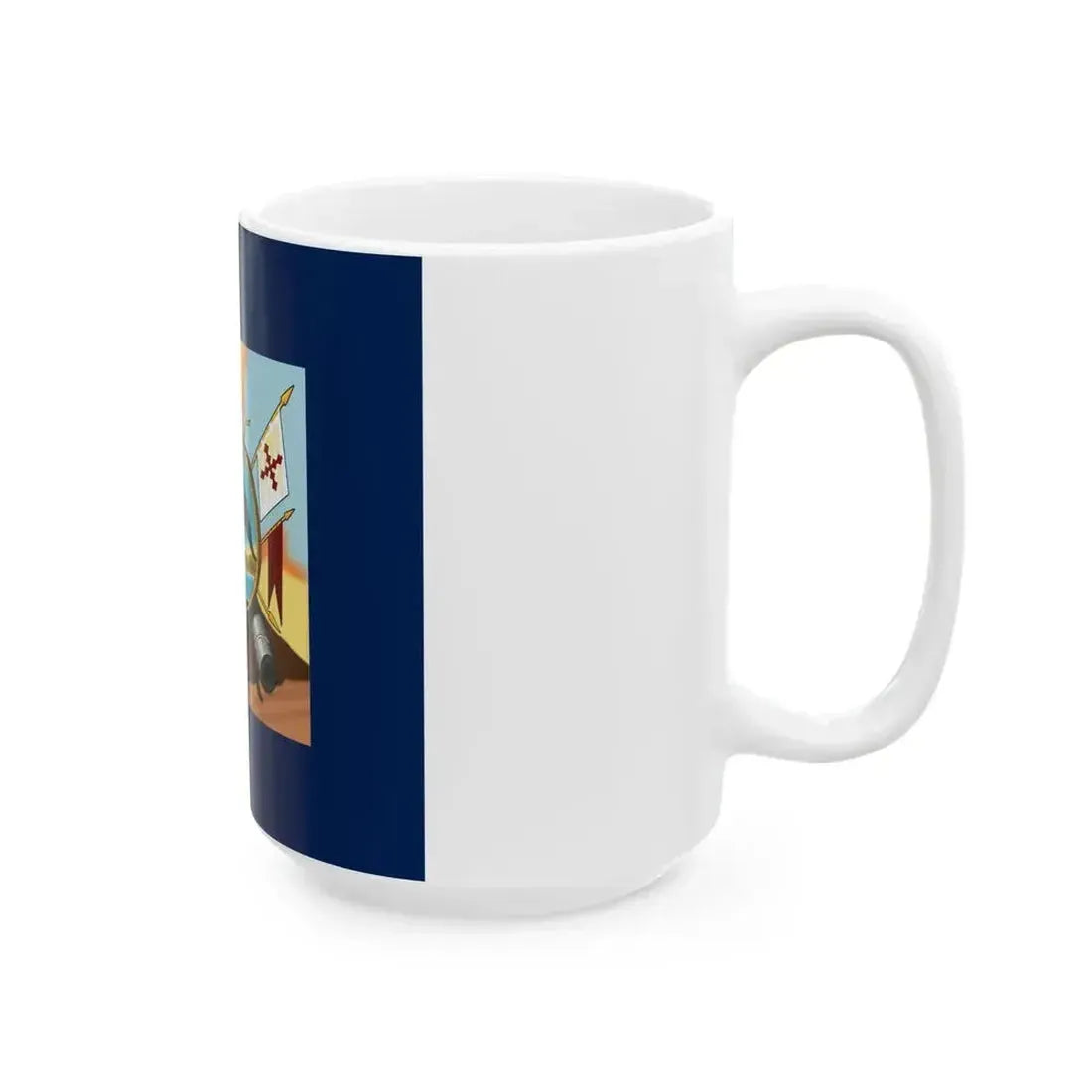 Bandera de Allende Reverso Cruz (Mexico) White Coffee Mug - Go Mug Yourself