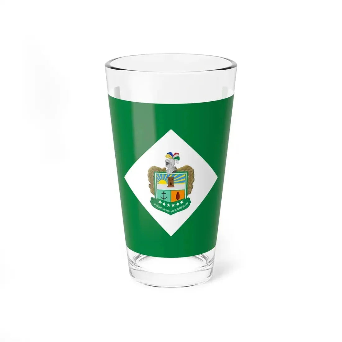 Bandera de Babahoyo (Ecuador) Pint Glass 16oz 16oz - Go Mug Yourself