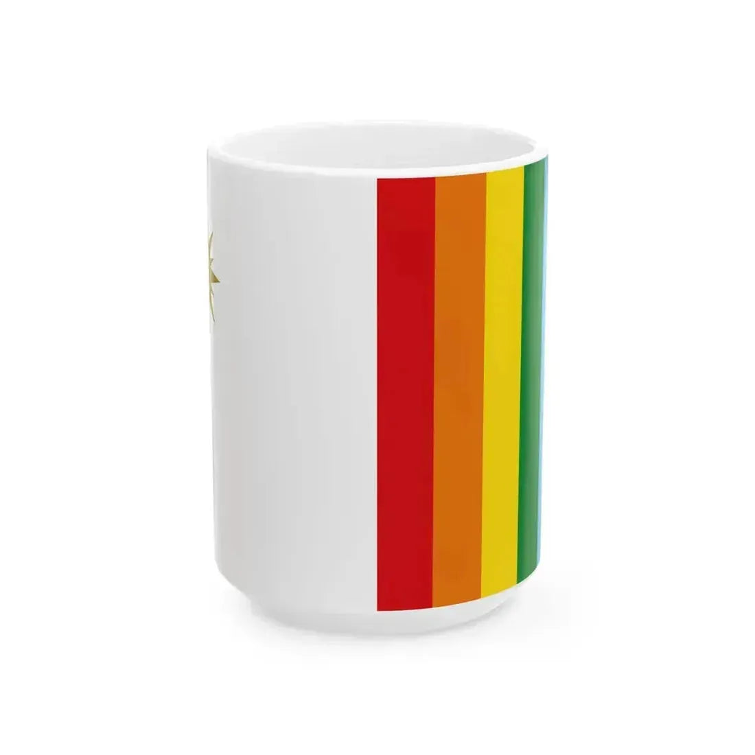 Bandera de Banos del Inca Peru (Peru) White Coffee Mug 15oz - Go Mug Yourself