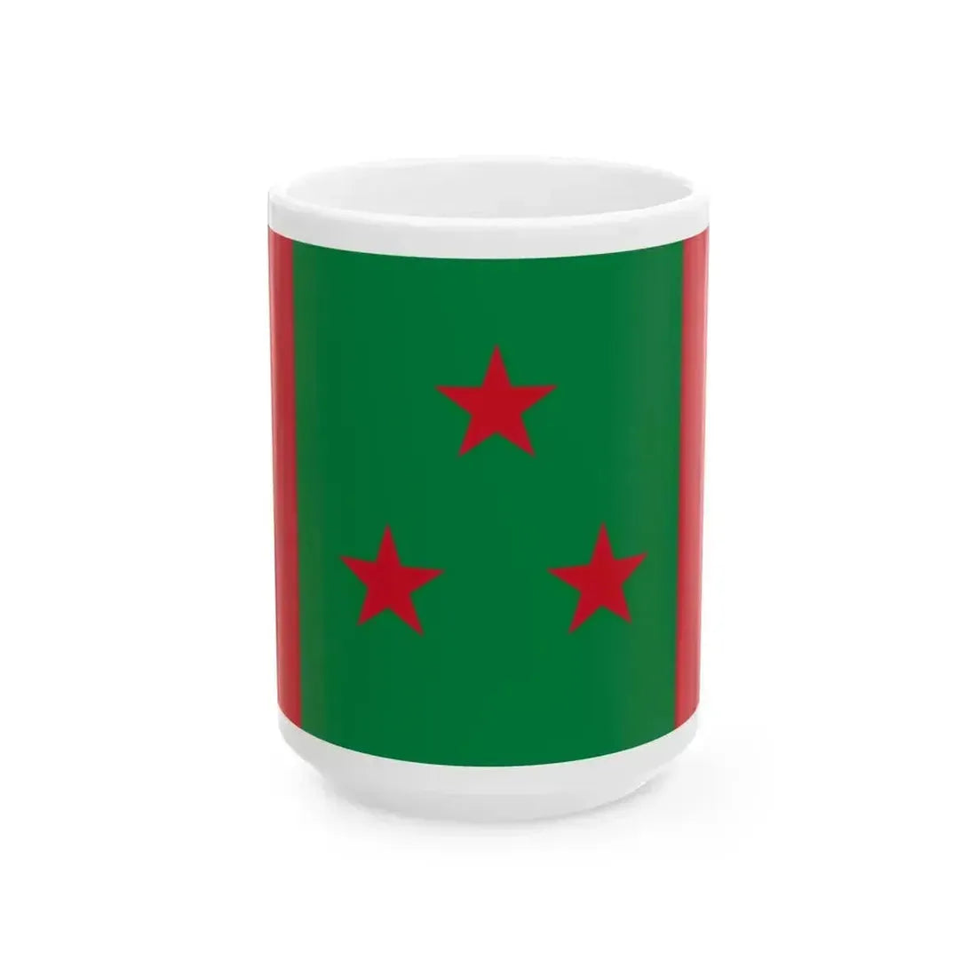 Bandera de Calceta (Ecuador) White Coffee Mug 15oz - Go Mug Yourself