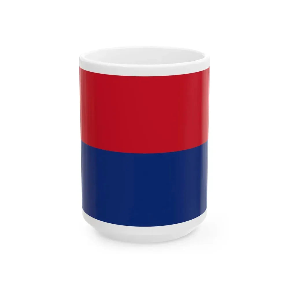 Bandera de Cartago Costa Rica (Costa Rica) White Coffee Mug 15oz - Go Mug Yourself