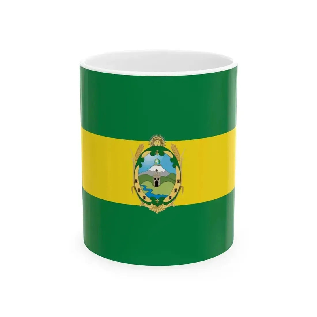 Bandera de Cayambe (Ecuador) White Coffee Mug 11oz - Go Mug Yourself