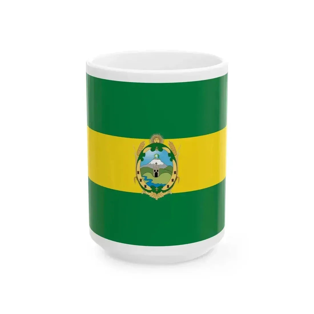 Bandera de Cayambe (Ecuador) White Coffee Mug 15oz - Go Mug Yourself