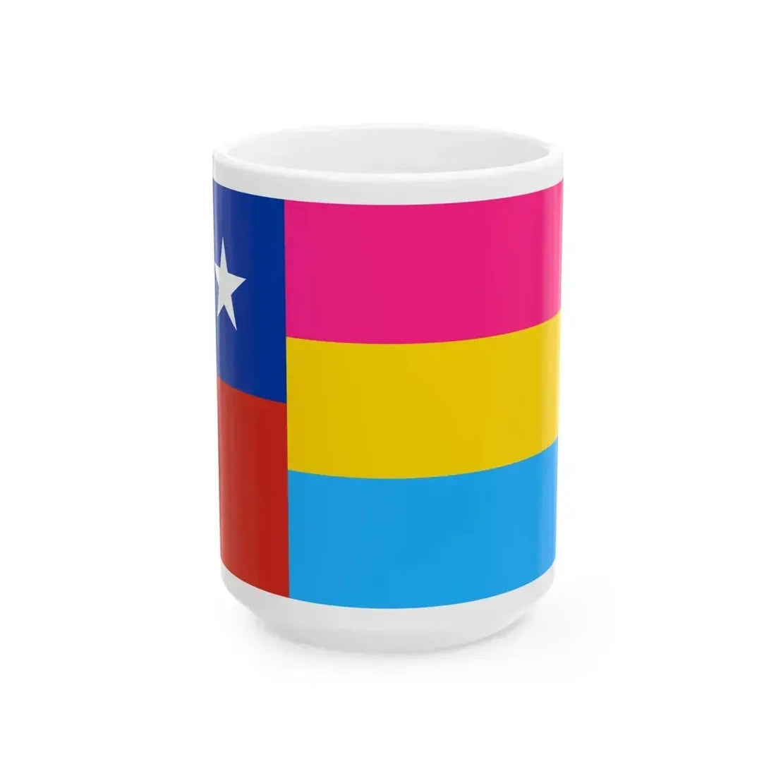 Bandera de Chile Pansexual (Chile) White Coffee Mug 15oz - Go Mug Yourself